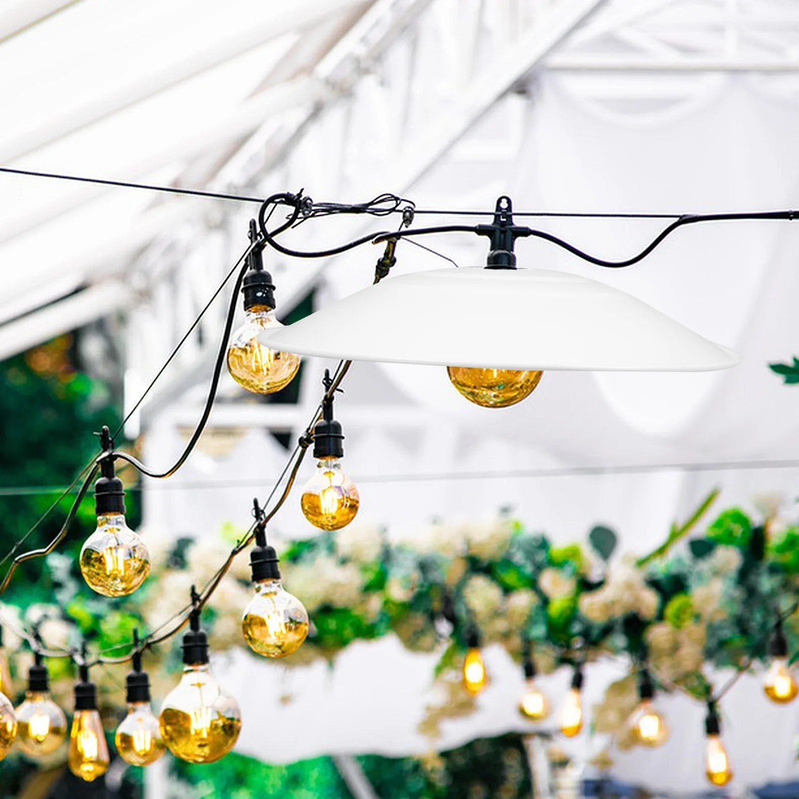 

Iron Industrial Lampshade Hanging Light Cover Waterproof Outdoor Bulb Guard for Street Garden Fixtures Ceiling Light Covers