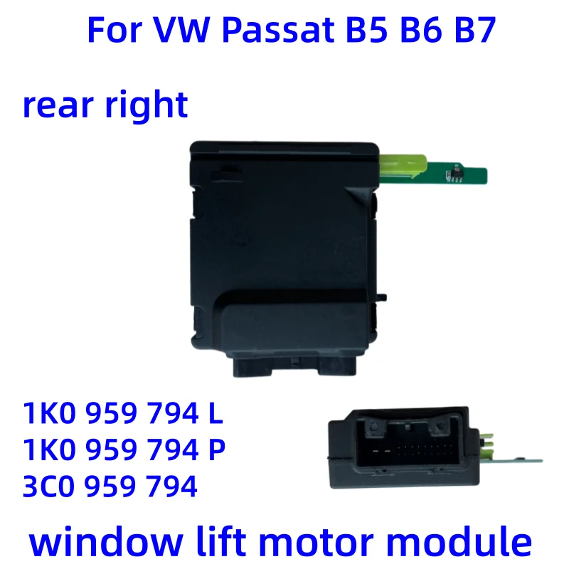 Image of Neuer Fensterheber-Motormodul Back left, back right für VW Passat B5 B6 B7 CC 1K0959794L 1K0959795L 3C0959795 1K0959795Q 1K0959794Q 1K0959703AB