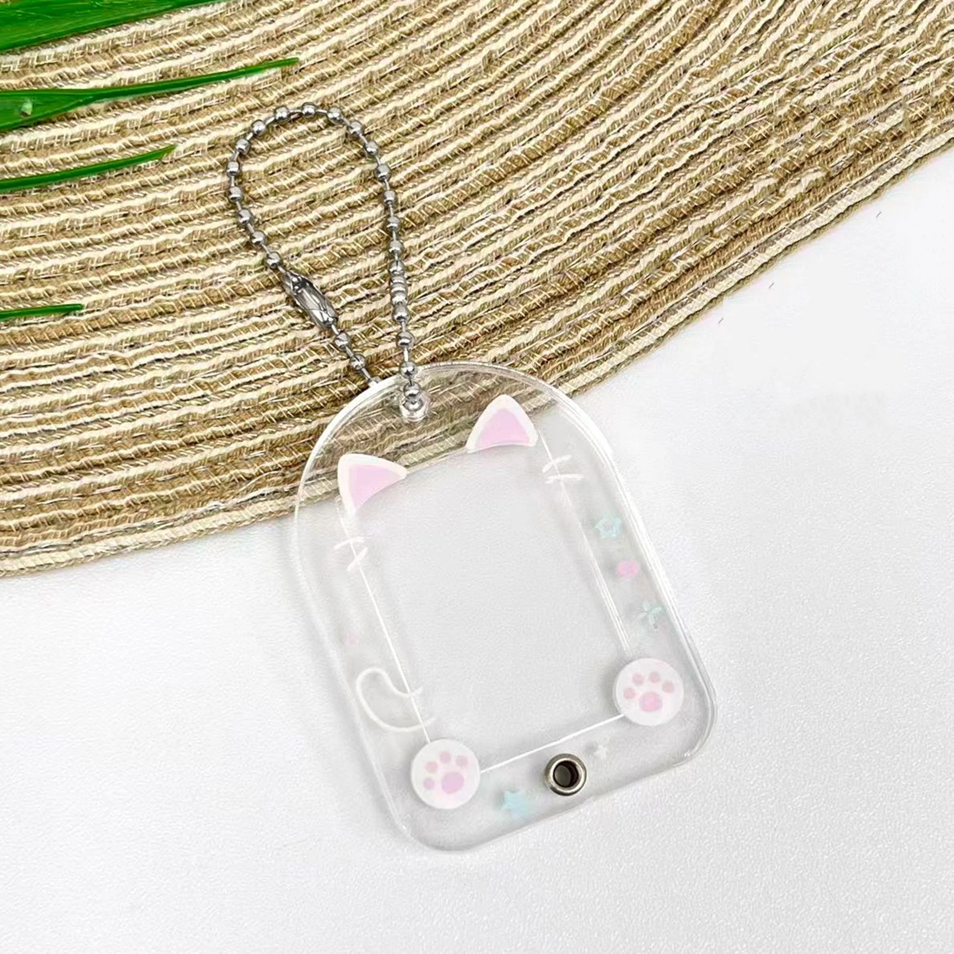 

Decorative Bag Pendant Portable Idol Photo Frame Keychain Acrylic Photo Keychain Sturdy Mini Photocard Holder For Kpop Fans