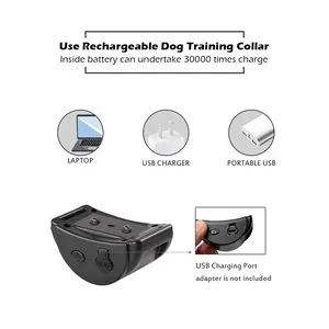 طوق نباح ، طوق قابل لإعادة الشحن مضاد للأزرار لوقف النباح ، طوق تدريب اهتزاز للكلاب الصغيرة والمتوسطة أفضل 8 أجهزة مضادة للنباح للمبيعات - No3