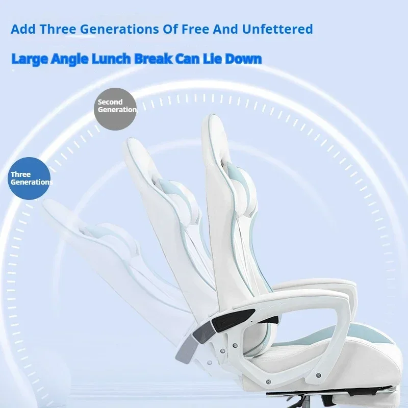 2025 Hot Gaming Chair Ergonomic Racing Gaming Chair Sedentary Comfortable Home Computer Chair for Office Computer Living Room