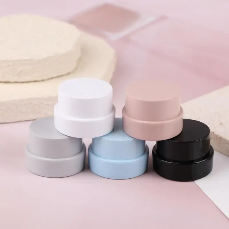 5g piccolo contenitore quadrato cosmetico vuoto vaso per crema per il viso vaso per gel per unghie fai da te scatola per polvere lozione per trucco strumento bottiglia dispenser da viaggio