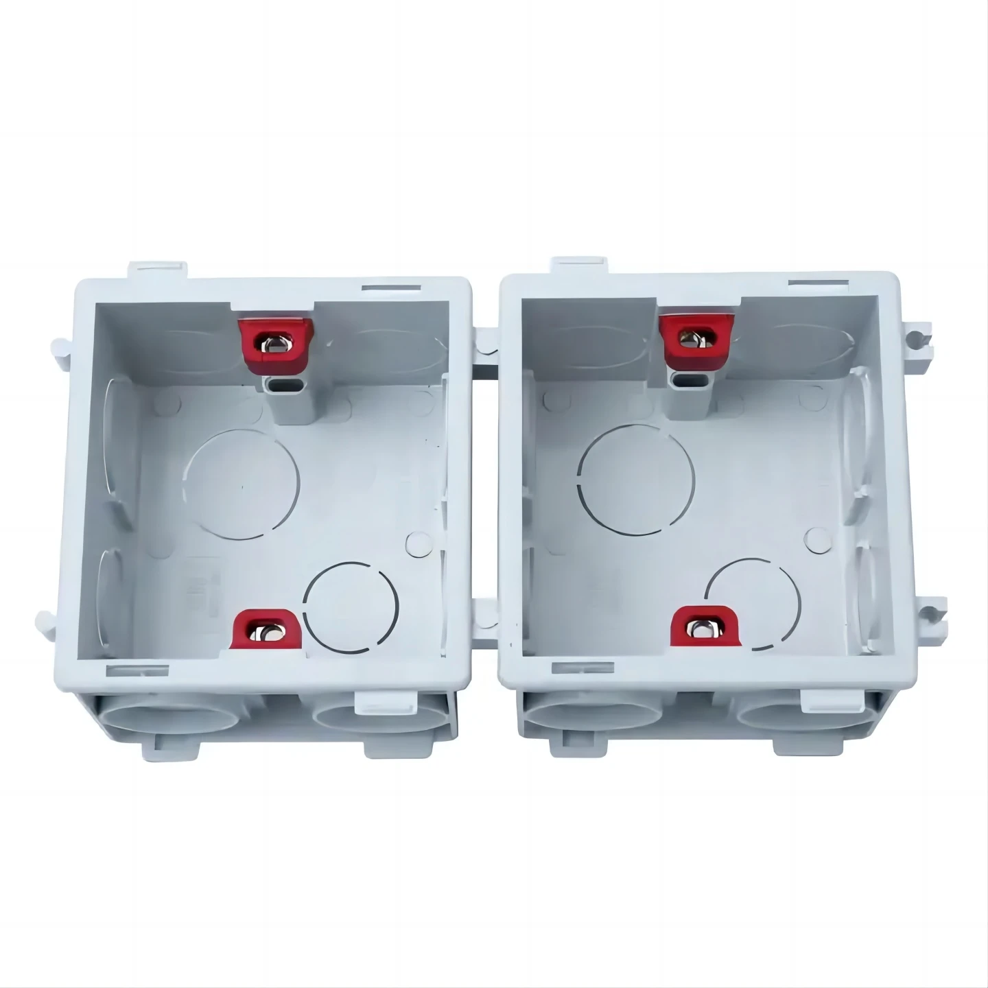 2pcs Factory Wholesale Electrical White / Grey / Custom Thin Box 86 Type One Gang Pvc Switch Box for Electrical Installation