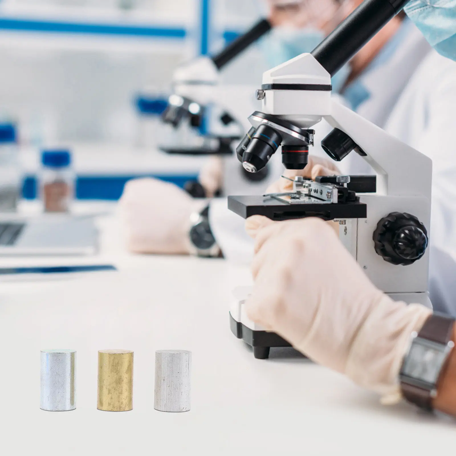 

Набор для экспериментов по плотности: алюминиевые, медные, железные цилиндры. Премиальный металлический набор цилиндров для изучения удельного веса в физике.