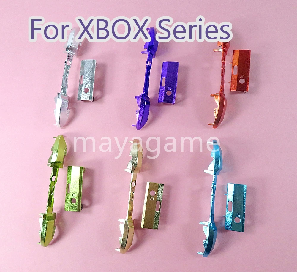 

60sets Replacement for Xbox Series S X Controller LB RB Bumpers On/Off Buttons Chrome Middle Bar Holder