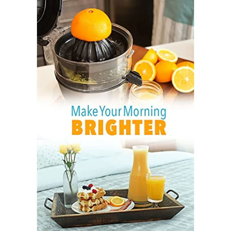 عصارة حمضيات كهربائية بدون استخدام اليدين 1 زر ماكينة صنع العصير لعصارة الليمون والليمون والليمون والليمون سهلة التنظيف مع Bl