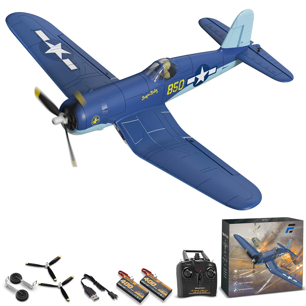 

Eachine F4U CORSAIR VMF-217 2.4G 4CH Brushless 500mm Wingspan 6-axis Gyro EPP Warbird Glider RC Airplane BNF/RTF