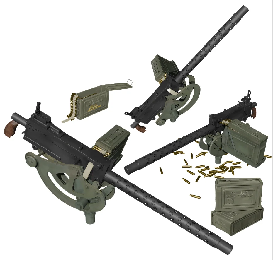 1/16 1/35 スケール M1919 ブローニング 30 口径アメリカ初期機関銃