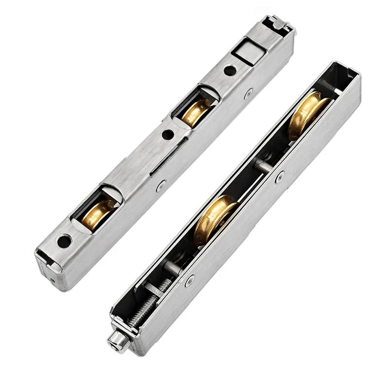 Sliding Door Plastic Steel Window Pulley Aluminum Alloy Brass Wheel Muted Track Roller House Hardware