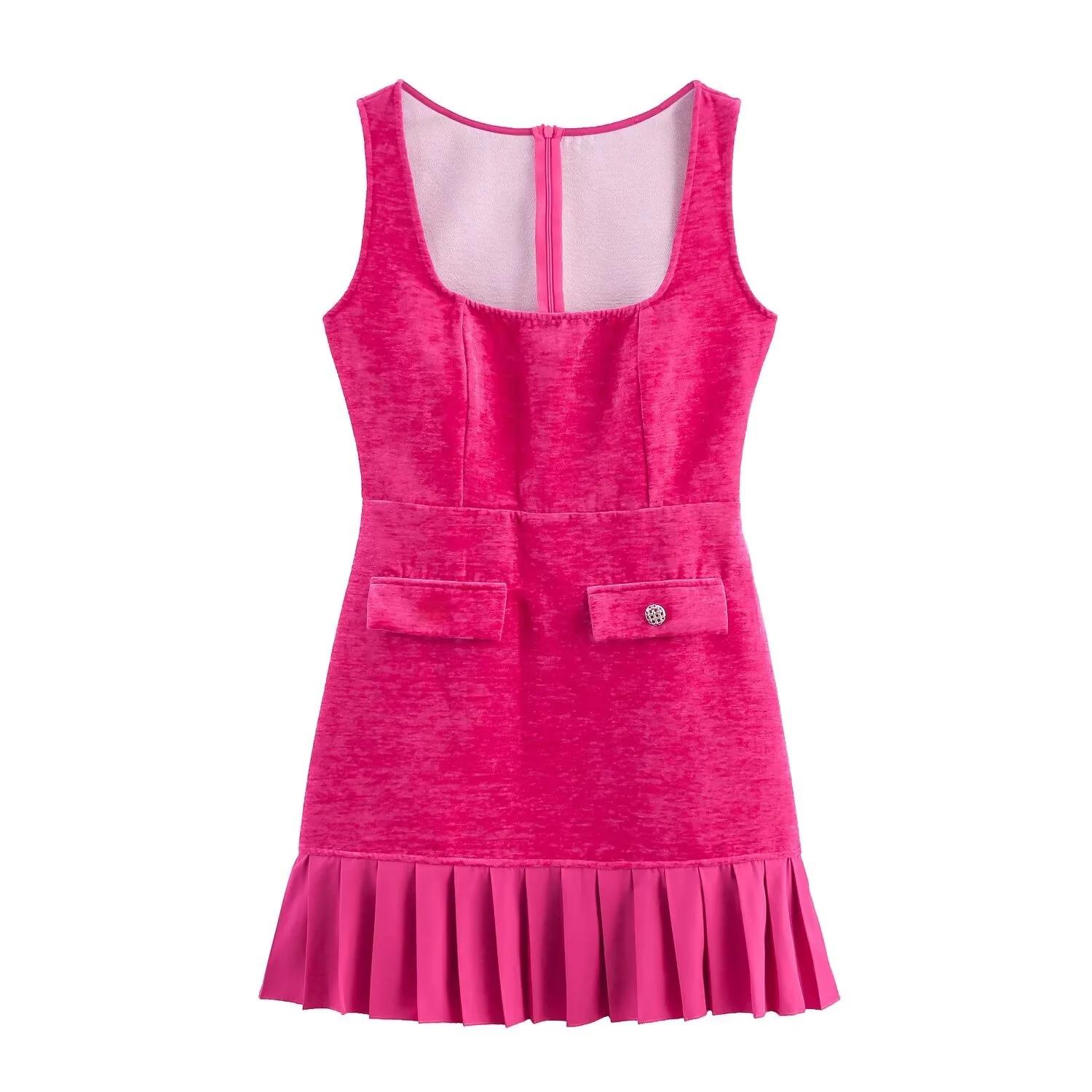 JNLEAOG automne nouveau Sle femmes rétro Design col carré jupe Dr décontracté H Version Polyester fibre t-shirt quart Sve