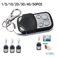 Universal 4 Buttons Garage Door Opener Remote Control 433MHZ Clone Fixed Learning Rolling Code Duplicator Garage