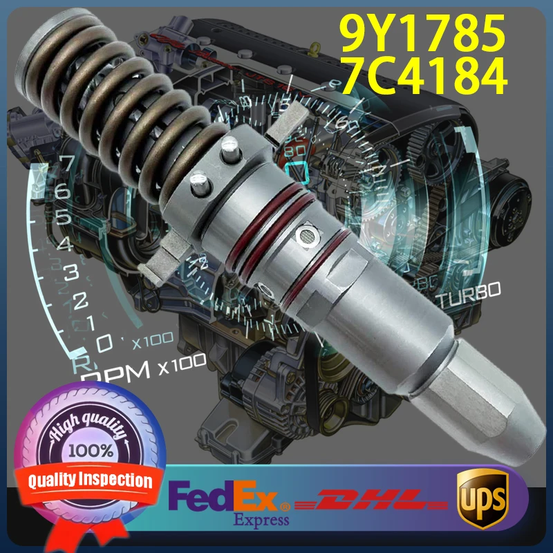 

1pcs 9Y1785 7C4184 High Quality Diesel Fuel Injector 9Y-1785 7C-4184 for Caterpillar CAT Engine 3508 3512 3516 Loader 994