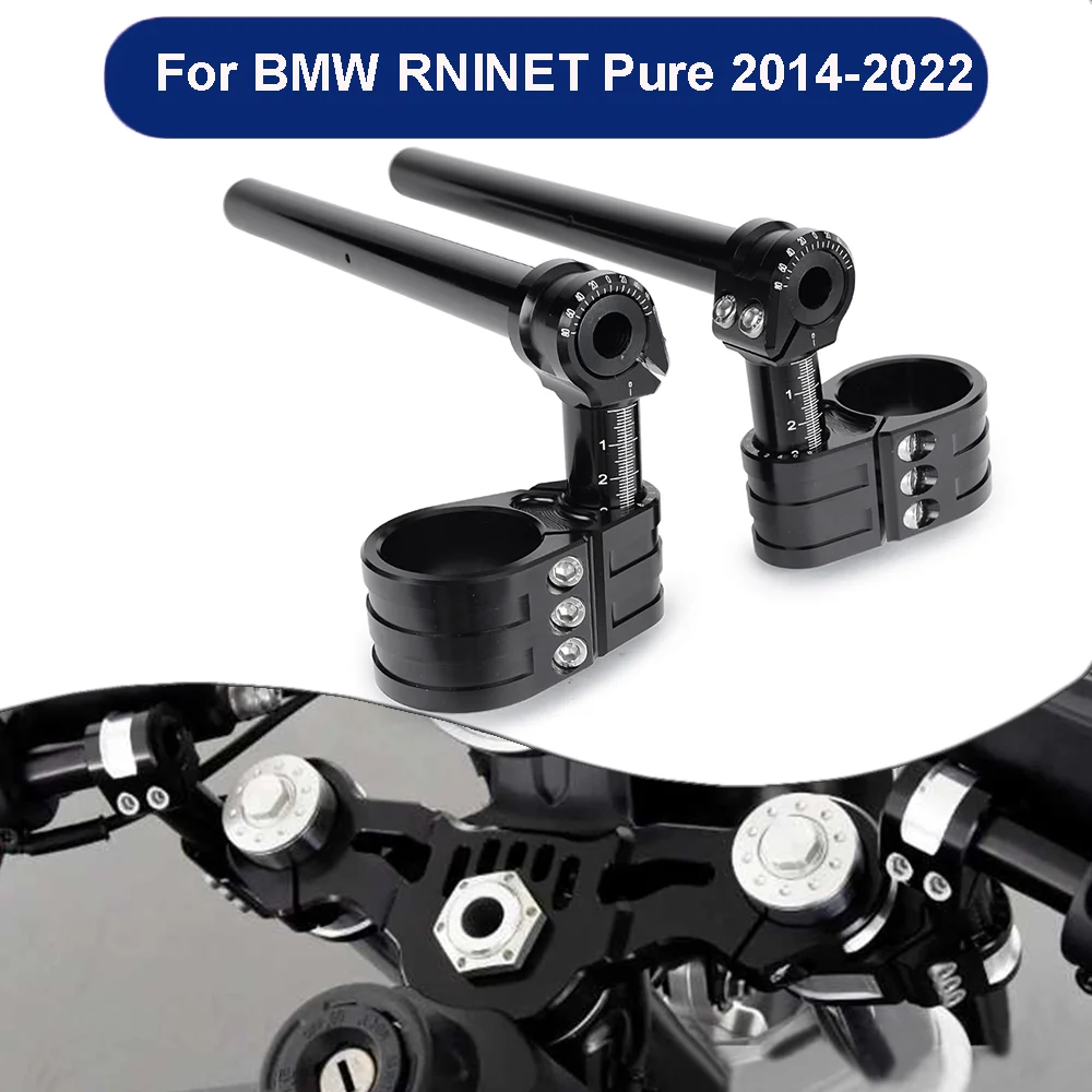 

Motorcycle Handlebar Clip-Ons Fork Handle Bars Clip ons For BMW R NINE T RNINET Pure 2014-2022 2021 2020 2019 2018 2017 2016