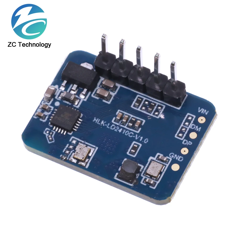 LD2410C 24GHz 인체 감지 센서 HLK-LD2410C 24G 밀리미터파 레이더 센서 모듈 비접촉 심박동 모션 감지