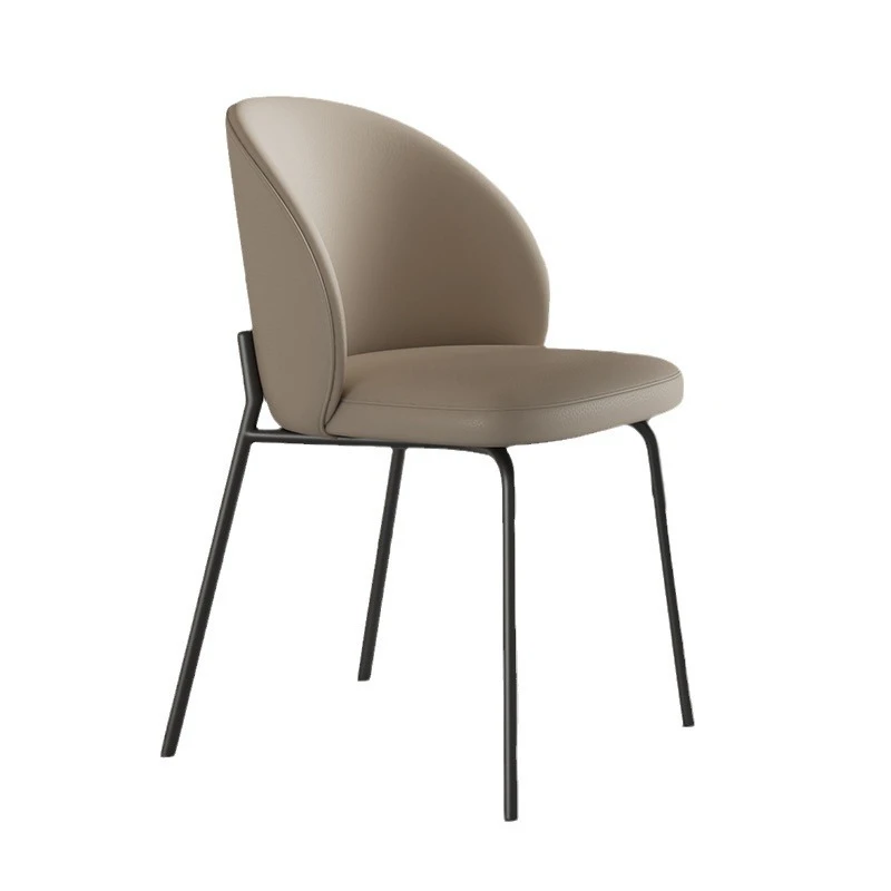 

Italian minimalist dining chair modern home backrest