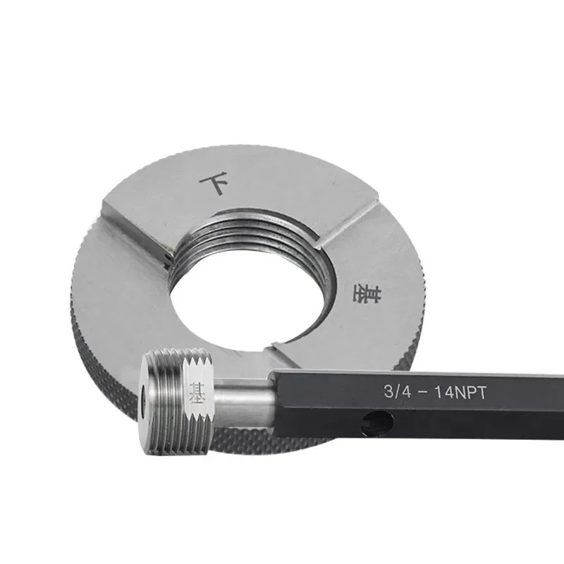

NPT Pipe Thread Plug Gauge Thread Ring Gauge Precision External Screw Measuring Gage Fine Pitch 4 8 1 2 M10
