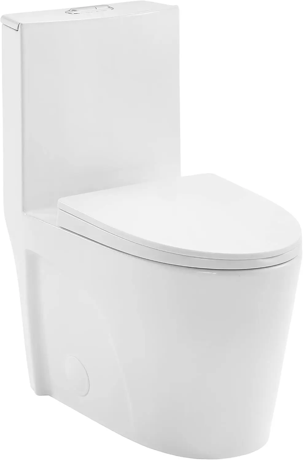 

Tropez One Piece Toilet Dual Tornado Flush 0.8/1.28 GPF with Soft Closing Seat Comfort Height 27 x 15.12 x 31.18 inches.