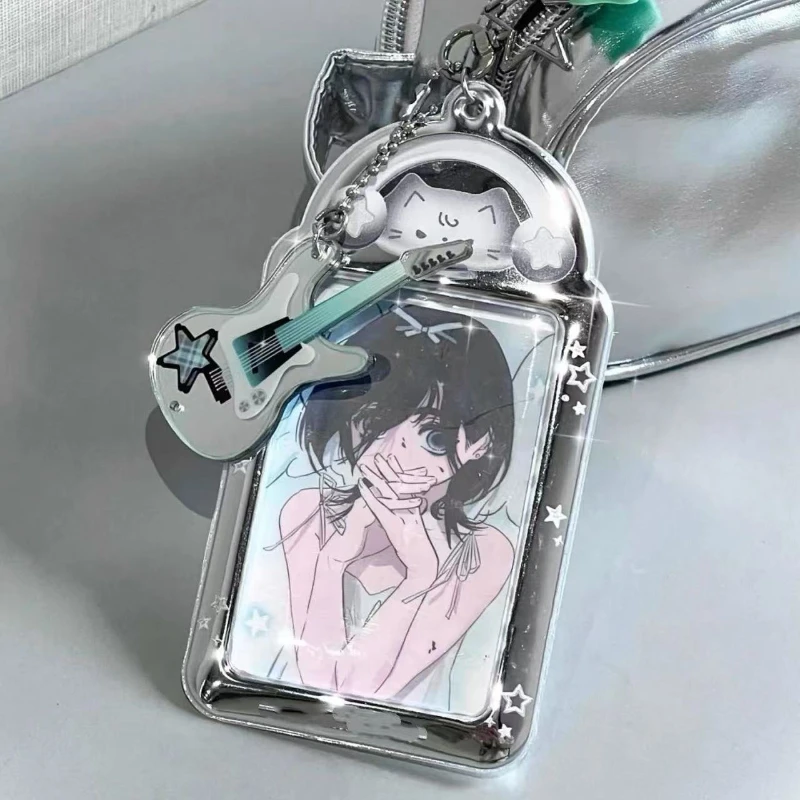 

Ins Cat Photo Card Holder Kpop Photo Card Display Pendant Student ID Protective Cover Kpop Merchandise