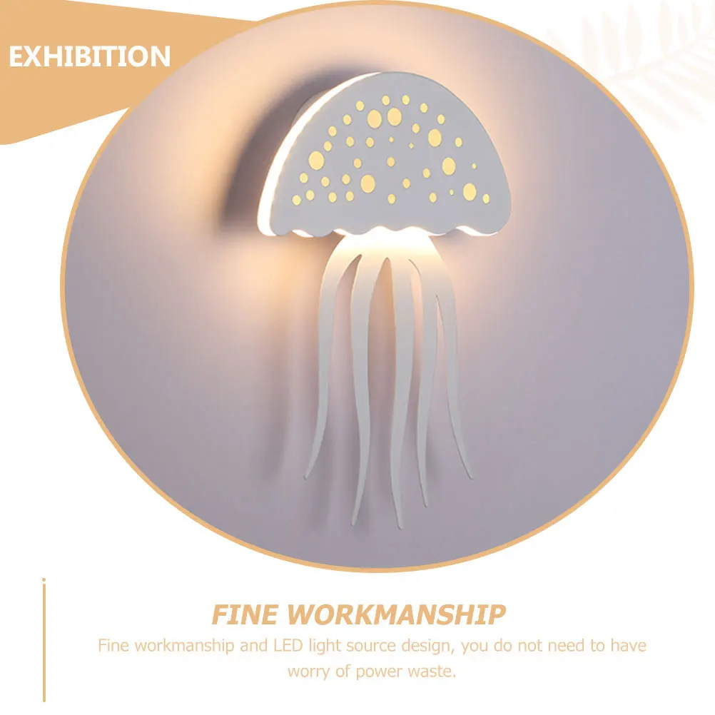 

Jellyfish Wall Light Led Pendant For Home Decor Warm Lighting Indoor Unique Art Lamp Backdrop Light
