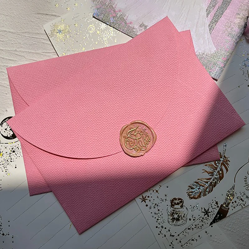 50 個の封筒テクスチャ 16x11cm 高級ポストカードレターギフトボックス文具包装封筒結婚式ビジネス招待状用