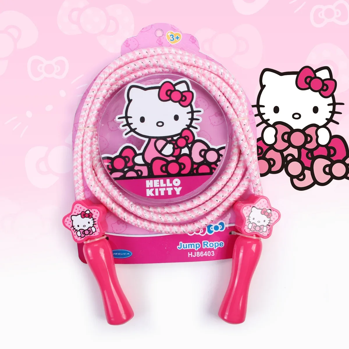 

Sanrio Hello Kitty Jump Rope Non-Slip Handle Adjustable Tangle-Free Segmented Fitness Skipping Rope Keeping Fit Training Playing