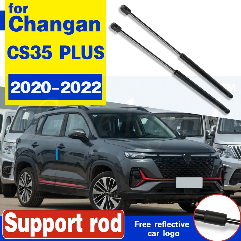 

2Pcs Car Refit Bonnet Hood Gas Spring Shock Lift Strut Bars Support Rod Car-Styling for Changan CS35 PLUS 2020-2022