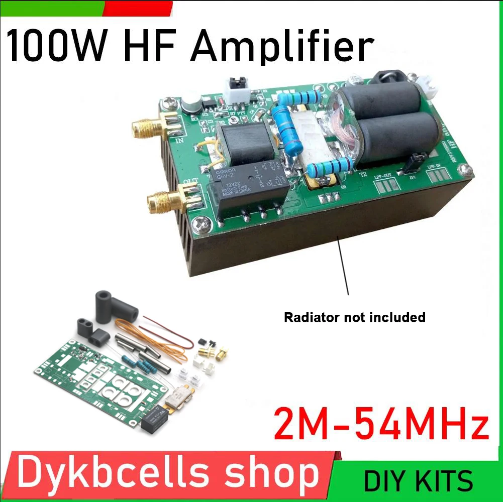 100W liniowy wysokiej częstotliwości krótkofalowy wzmacniacz radiowy 2M-54 MHz Radio zestaw do samodzielnego montażu Yaesu FT-817 KX3 CW AM FM HAM