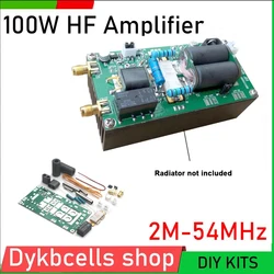 100W linear high-frequency shortwave radio amplifier 2M-54 MHz Radio DIY kit Yaesu FT-817 KX3 CW AM FM HAM