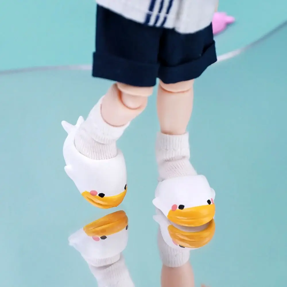 Cute Fish OB11 Doll Duck Shoes Lovely Kawaii 1/12 Doll Shark Shoes Rubber Toy Doll Accessories Kids