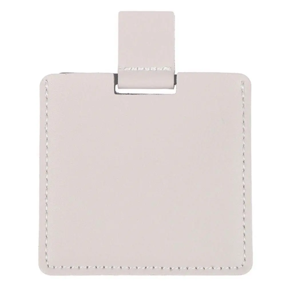 مرايا مكياج عالية الجودة قابلة للطي وغير قابلة للكسر، أدوات تجميل محمولة، مرآة جيب بلون سادة