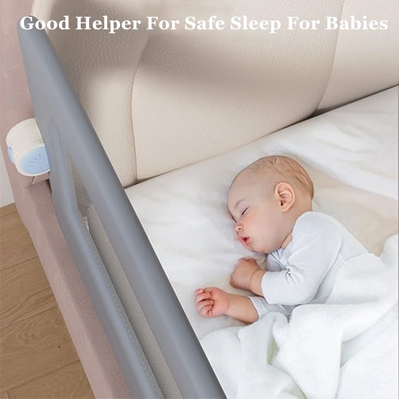 Riel de cama en forma de U para niños pequeños, protector de riel para cama de bebé, rieles de cama para niños pequeños con ancla reforzada, ajuste de altura ajustable, 1 Uds.