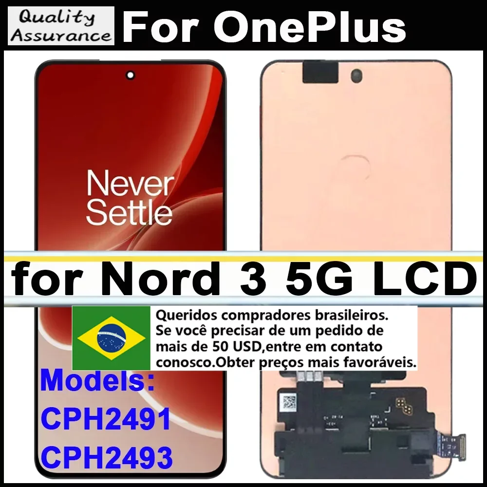 High Quality AMOLED Screen For OnePlus Nord 3 LCD Display Touch