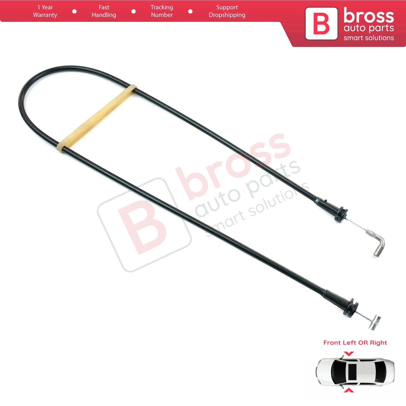 

Bross BDP202 Inner Door Release Locking Latch Bowden Cable 81626800132 Front Left Or Right Door for MAN Truck TGA TGX TGL TGS