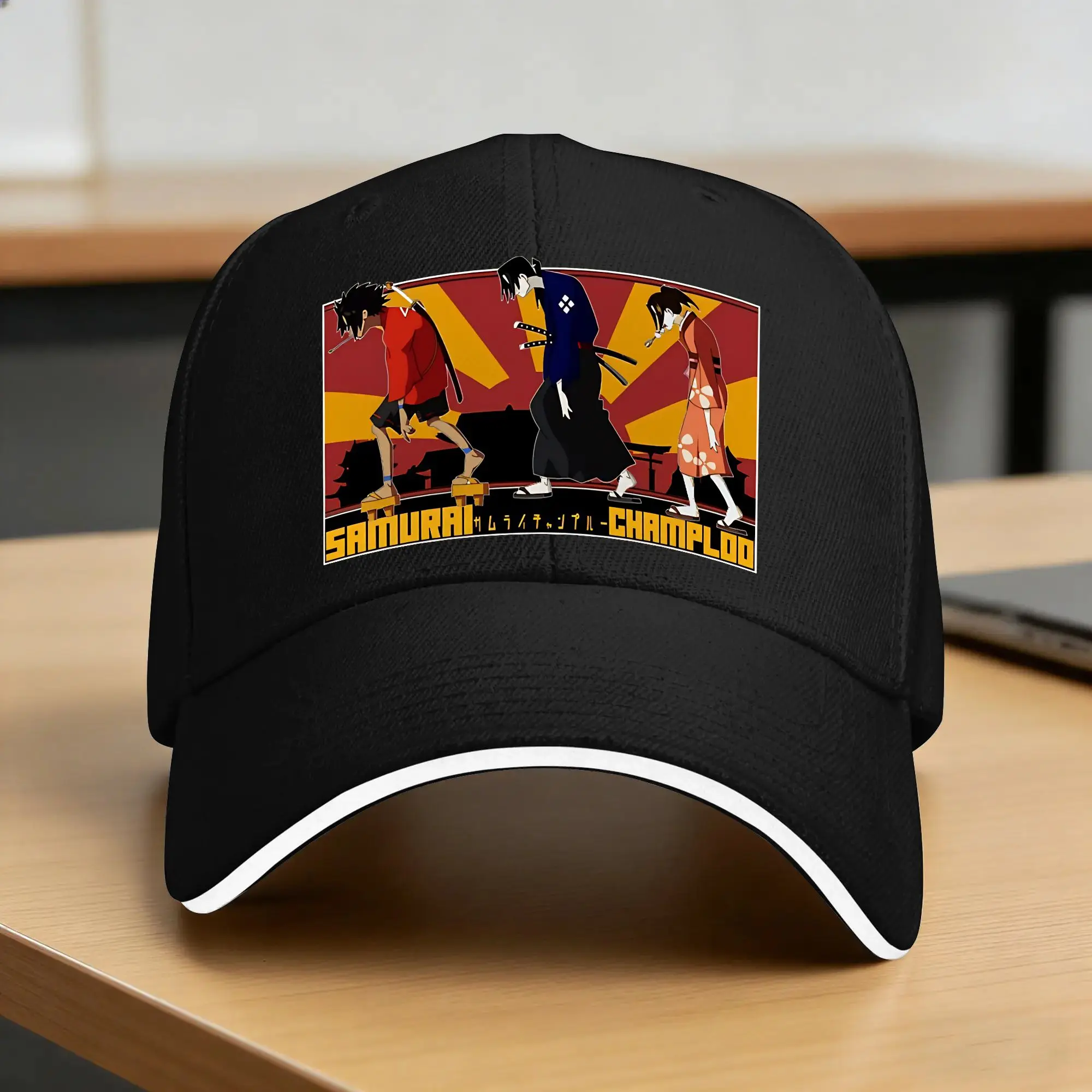 Fuu Jin And Mugen Samurai Champloo Baseball Cap  Women Print Hip Hop Hats Summer Stylish Outdoor Sports Snapback Cap