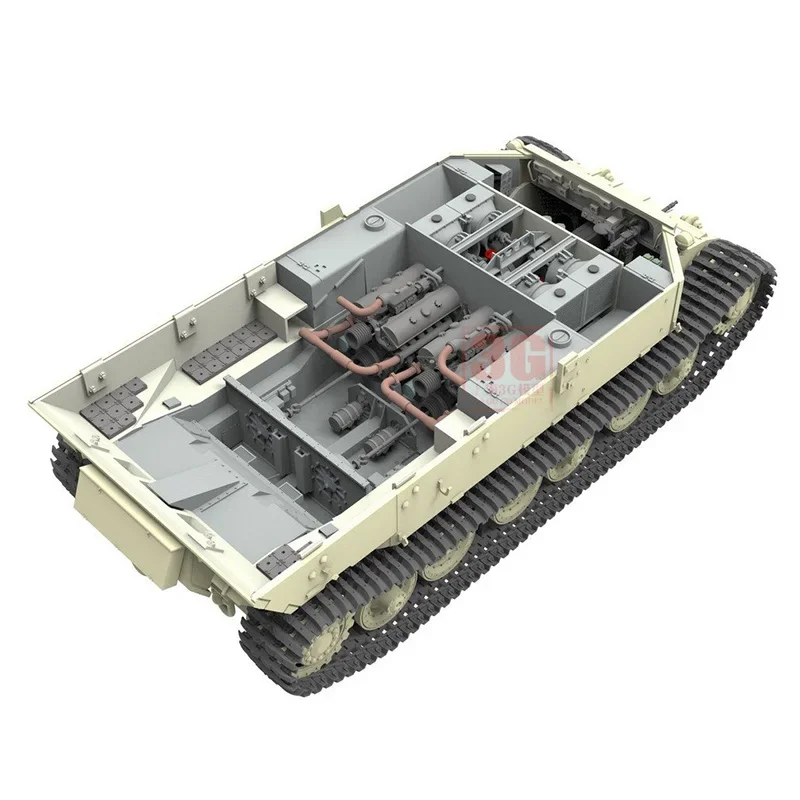 Grappige Hobby Assembleren Tank Model Kit 35a033 Olifant Stijl Verdrijf Wagen Volledige Interne Structuur Transparante Versie 1/35