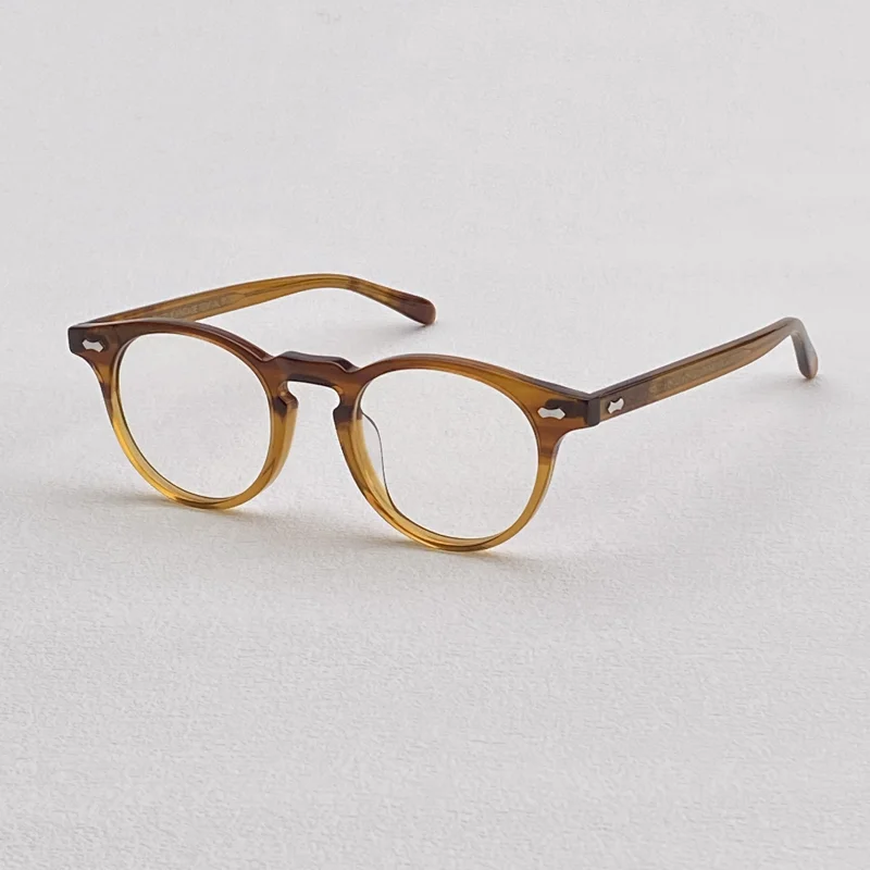 505 Vintage Round Glasses Frame Men's and Women's Japanese handmade acetate optical glasses frame Vintage prescription glasses