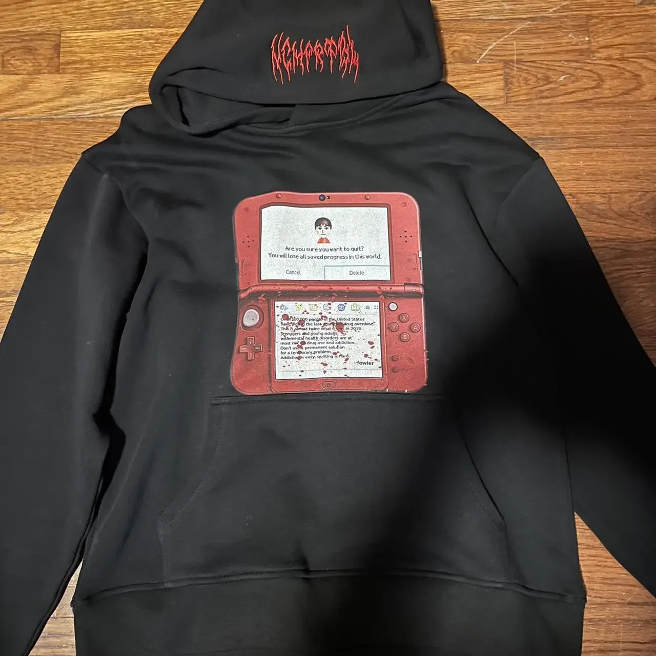 Harajuku عادية 3DS هوديس المرأة الجرونج الشارع الشهير البلوز القمم القوطي أكثر من حجم هوديي الملابس رياضية الرجال الملابس #2