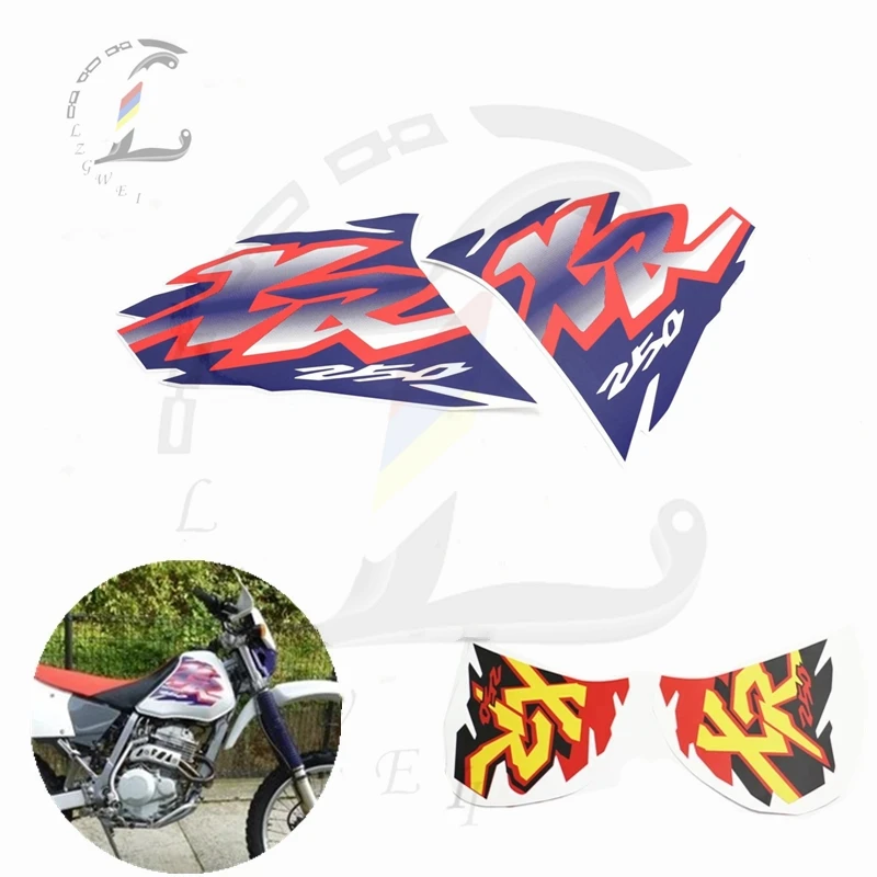 Motorcycle Fuel Tank Stickers For Honda XR250  XR 250 Waterproof Sticker Print Dirt Bike Decals Refit