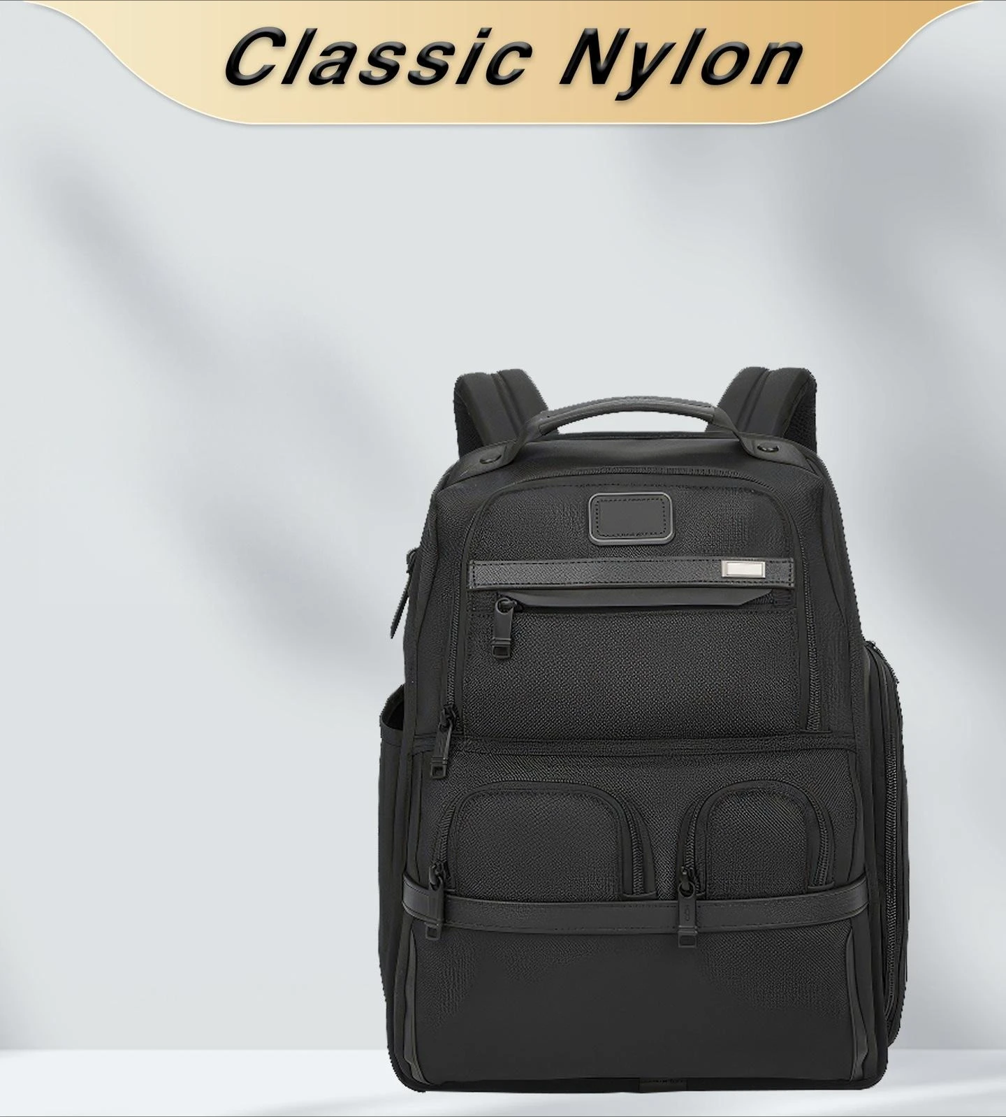 Mochila de nailon de gran capacidad para hombre: diseño duradero y resistente al agua para el trabajo, viajes y viajes diarios 2603173