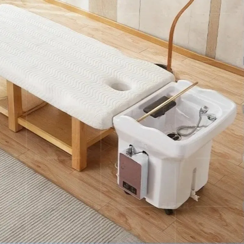 

Removable Originality Thai Shampoo Bed Portable Head Spahair Washing Bed Stylist Fauteuil Coiffure Salon Equipment Furniture