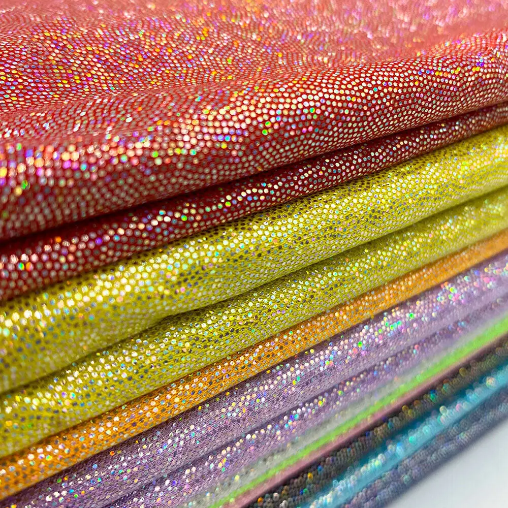 150x50cm Glitter Laser Polyester Fabric Iridescent Holographi Wedding Party Clothes Background Decor DIY Doll Costume Material