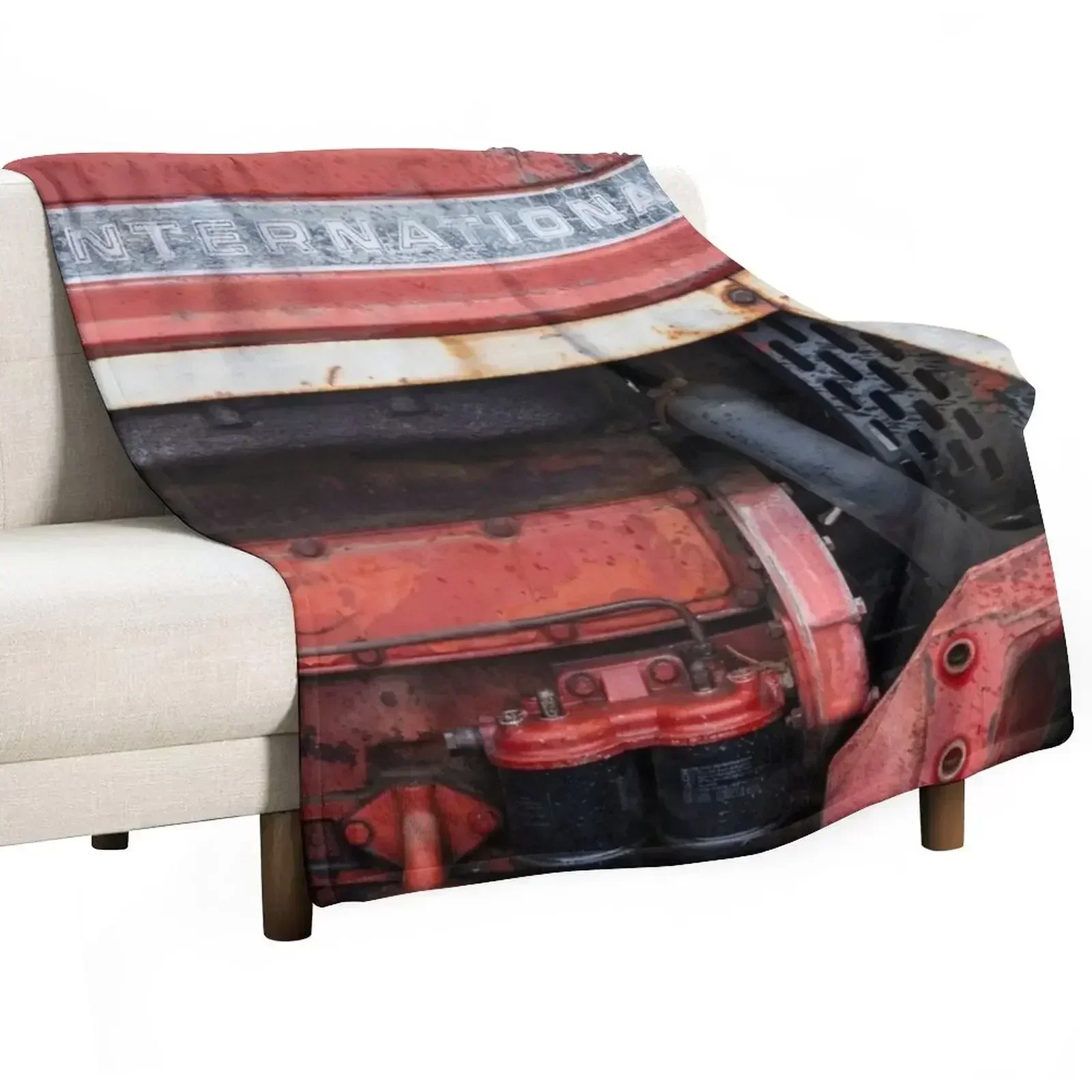 Vintage International 574 Tractor Throw Blanket Beautifuls Hair Thermals For Travel Summer Beddings Blankets