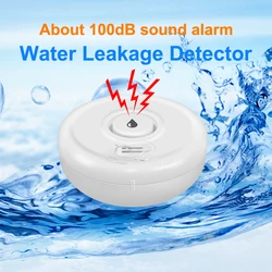 Water Leak Sensor Overflow independently Alarm Water Level Detector 100dB Sound Alarm System Smart Home Security Protection