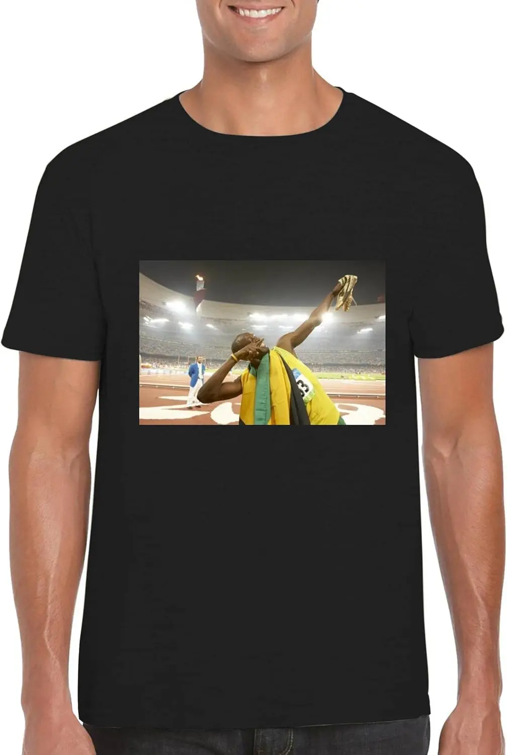 Usain Bolt - Men's Crewneck T-Shirt FCA #FCAG856958