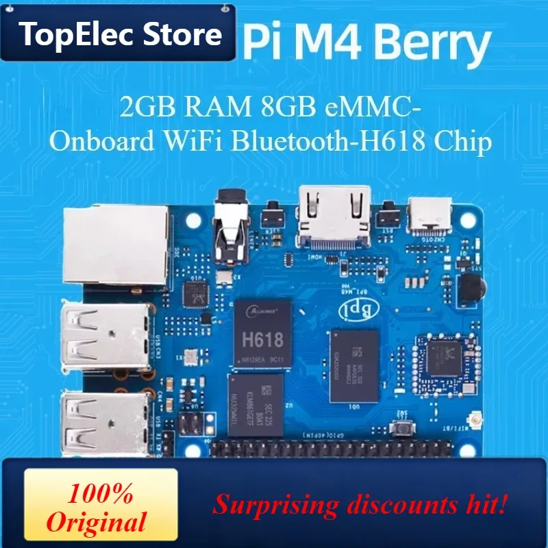 TopElec Banana Pi Banana Pi BPI-M4 Berry Development Board Open Source Router Allwinner H618 Bluetooth Wifi