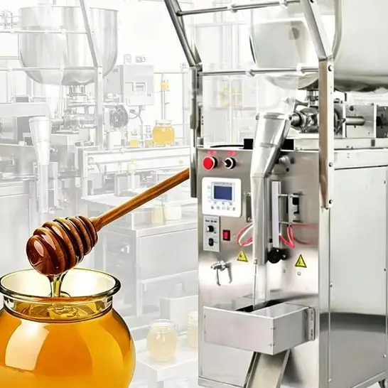 

Automatic Paste Filling Machine for Honey Salad Dressing Shampoo Sauce - Horizontal Packaging Machine for Liquids And Pastes