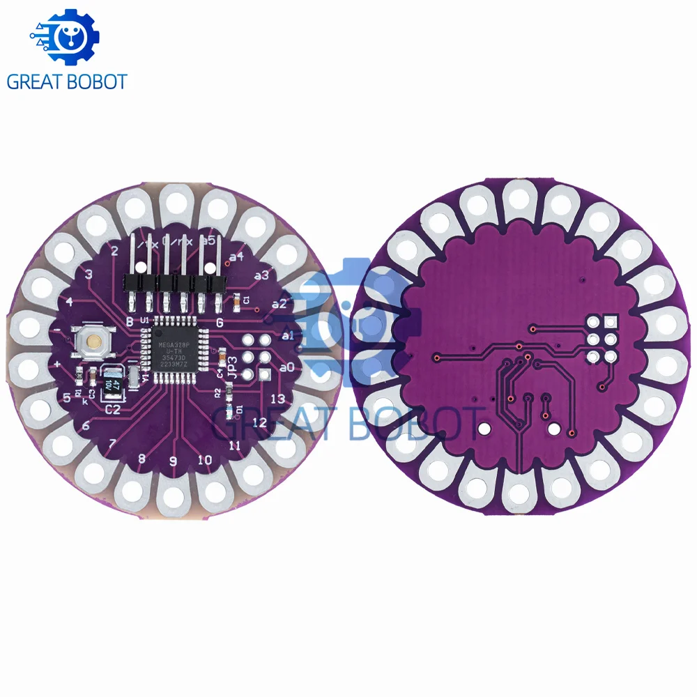 LilyPad ATmega328P 16MHz Wearable Main Control Board Module Compatible for Arduino for DIY Projects