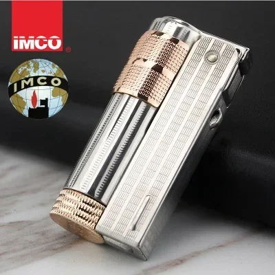 IMCO-Retro Stainless Steel Open To Ignite Kerosene Lighter 6700 Nostalgic Global Version Lighter Cigarette Smoking Gadgets Gift