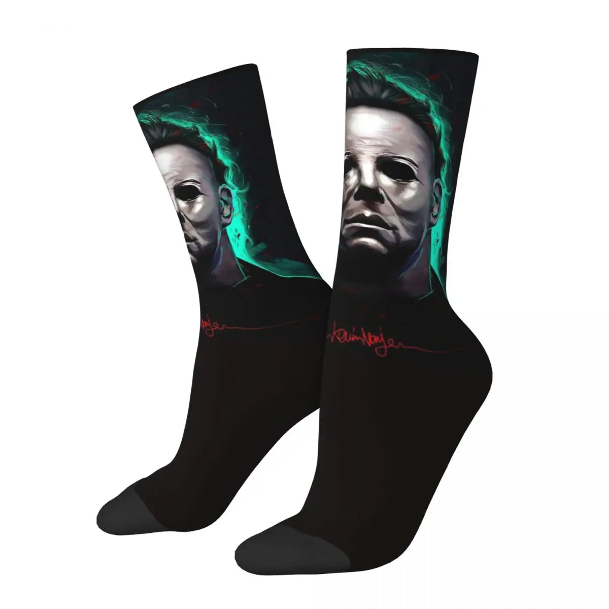 

Casual Horror Film Halloween Michael Myers Knife cosy Unisex Socks Windproof Happy Socks Street Style Crazy Sock