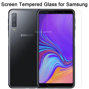 فيلم واقي شاشة زجاجي مقسى 9H لهاتف Samsung A7 2018 A750 A6 A8 Plus Galaxy A9 Star Lite Pro 2016 أفضل 8 مبيعا سامسونج A9 2016 الشاشة الأمامية - No4